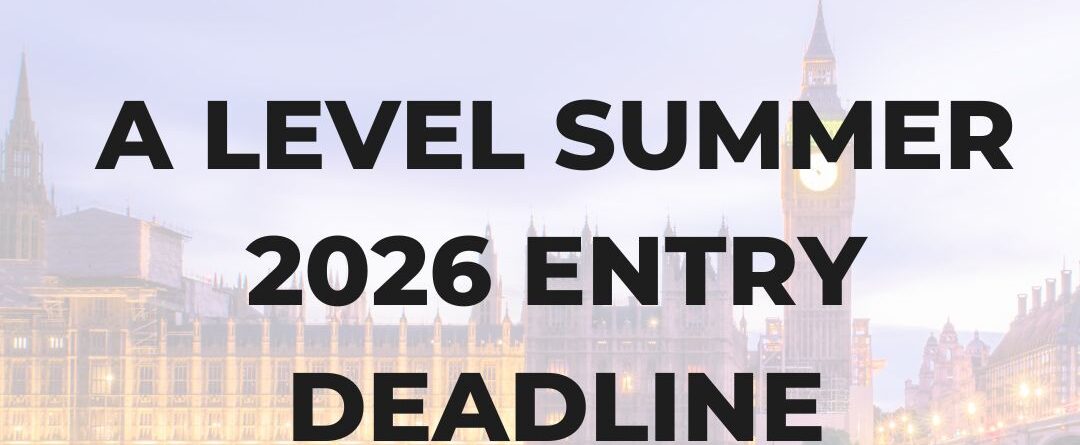 A level summer 2026 entry deadline