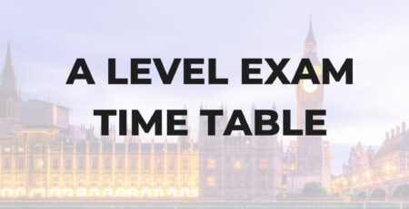 a level exam time table